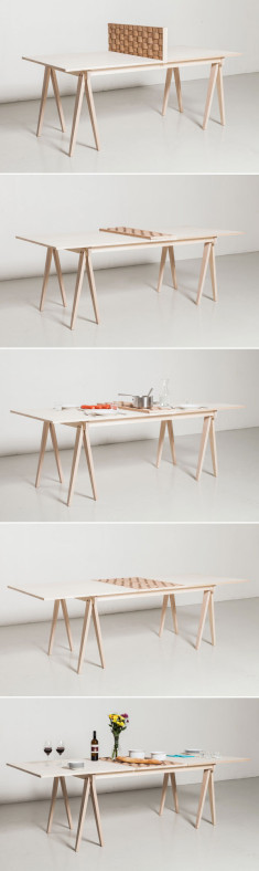 Simple Extendable Dining Table