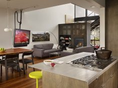Beet Residence Modern Kitchen ,Dining And Living Room Design In Seattle USA