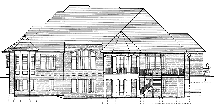 house plan facade