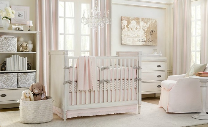 white-pink-baby-nusery