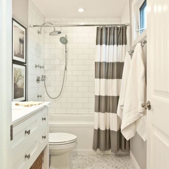 Fit and Blend Shower Curtain Bathroom