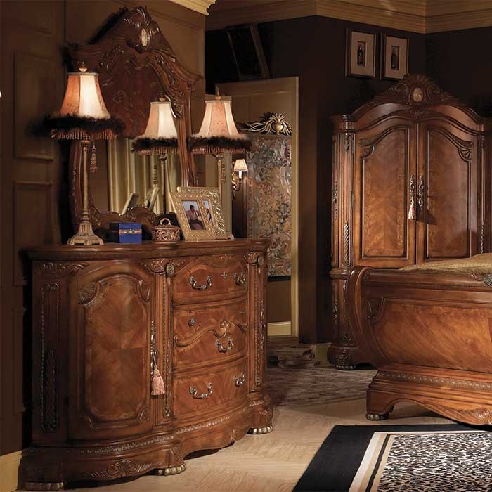 A Victorian Style Chateau dresser-and-mirror-in-room