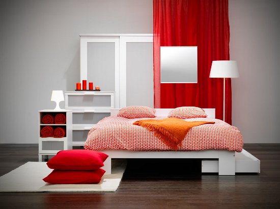 white furniture in bedroom