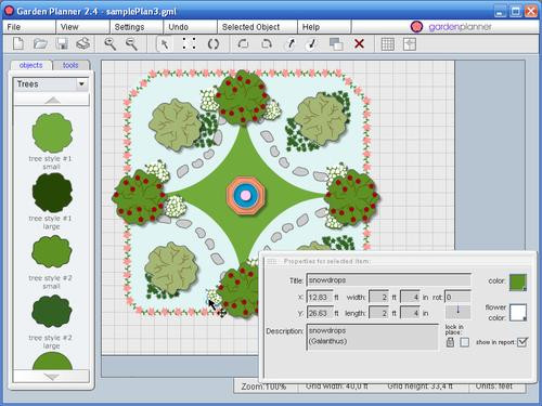 Garden planner software