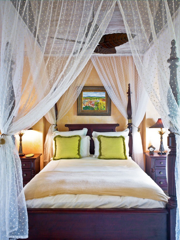 Bedroom with a canopy bed