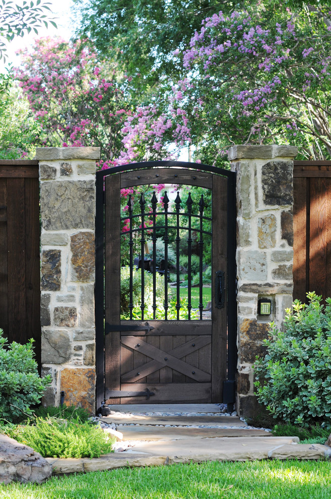 Wrought iron garden gate 