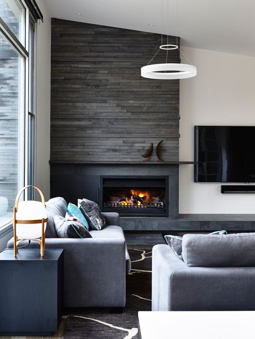 Corner Fireplace Ideas - Interior Design Ideas