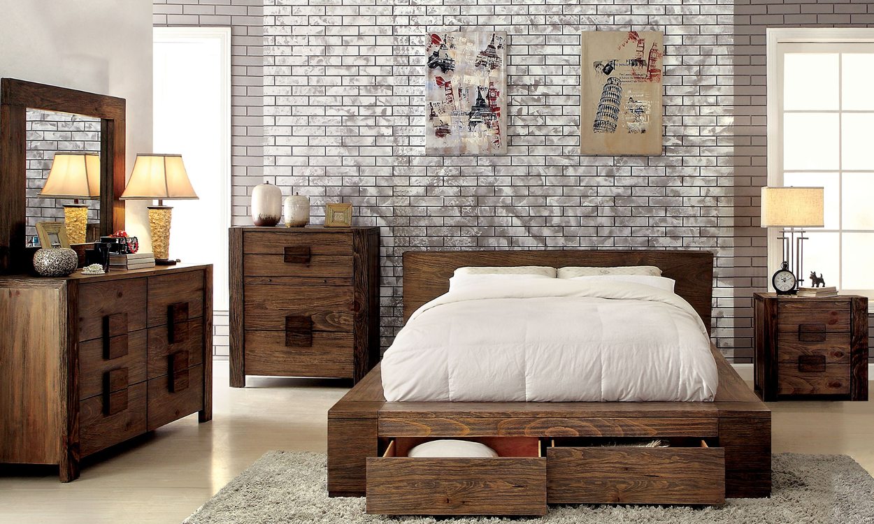 bedroom with bulk furniture