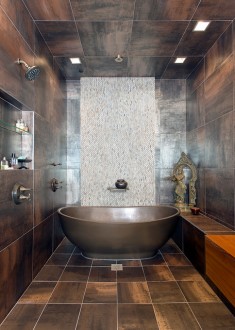 Downtown Penthouse Contemporary Bathroom