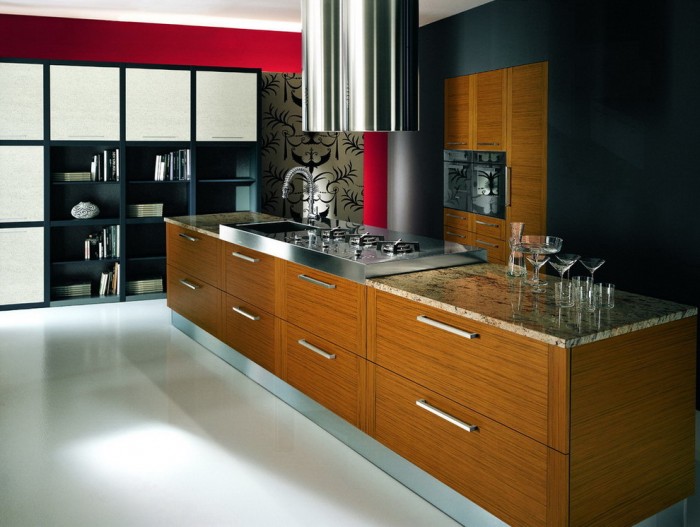 Teak wood kitchen cabinets | Home ideas,home design photos