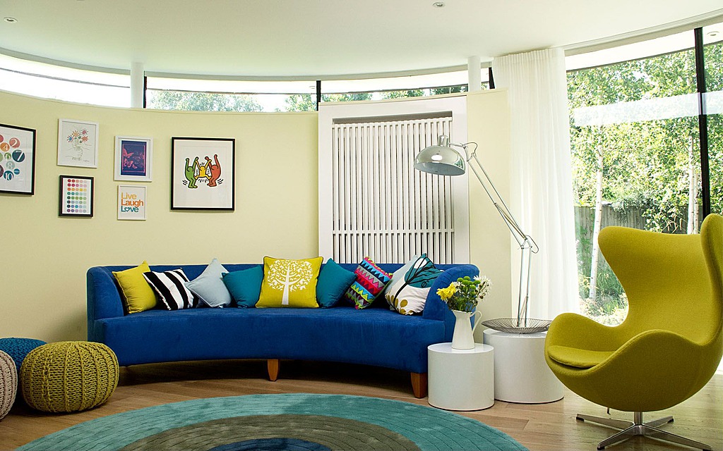 bright living room colour