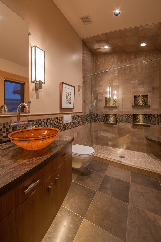 Brown Bathroom Ideas Interior Design, Dark Brown Bathroom Tile Ideas